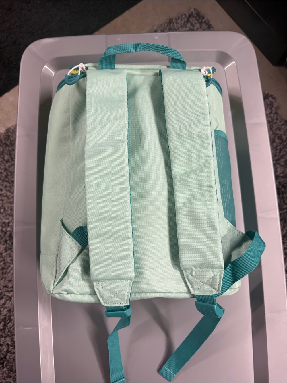 NEW Mint Green and Teal Insulated Cooler Backpack from Target - Picture 2 of 4